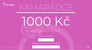 OLIVIE Elektronický dárkový poukaz KAMARÁDCE Hodnota: 1000 Kč