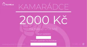 OLIVIE Elektronický dárkový poukaz KAMARÁDCE Hodnota: 2000 Kč
