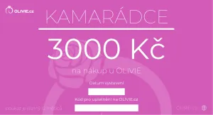 OLIVIE Elektronický dárkový poukaz KAMARÁDCE Hodnota: 3000 Kč
