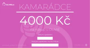 OLIVIE Elektronický dárkový poukaz KAMARÁDCE Hodnota: 4000 Kč
