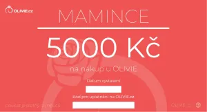 OLIVIE Elektronický dárkový poukaz MAMINCE Hodnota: 5000 Kč