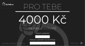 OLIVIE Elektronický dárkový poukaz PRO TEBE Hodnota: 4000 Kč