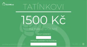 OLIVIE Elektronický dárkový poukaz TATÍNKOVI Hodnota: 1500 Kč