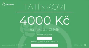 OLIVIE Elektronický dárkový poukaz TATÍNKOVI Hodnota: 4000 Kč