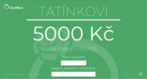 OLIVIE Elektronický dárkový poukaz TATÍNKOVI Hodnota: 5000 Kč