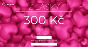 OLIVIE Elektronický dárkový poukaz Z LÁSKY Hodnota: 300 Kč