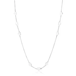 OLIVIE Dlouhý stříbrný srdíčkový náhrdelník 4833 Ag 925; ≤3,4 g