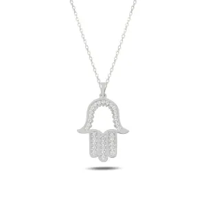 OLIVIE Stříbrný náhrdelník HAMSA 3859 Ag 925; ≤2,2 g