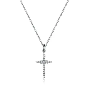 OLIVIE Stříbrný náhrdelník KŘÍŽEK 5135 Ag 925; ≤1,6 g