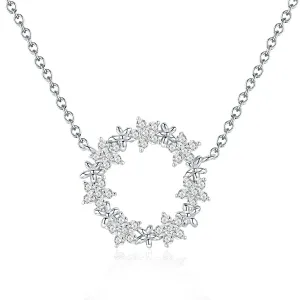OLIVIE Stříbrný náhrdelník KRUH 5791 Ag 925; ≤2,4 g