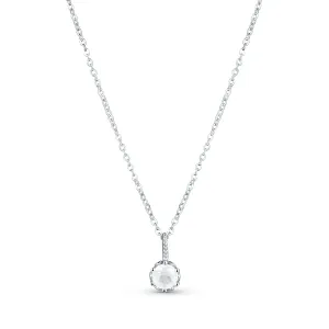 OLIVIE Stříbrný náhrdelník MĚSÍČNÍ KÁMEN 7762 Ag 925; ≤2,4 g