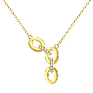 OLIVIE Stříbrný náhrdelník ŘETĚZ GOLD 7991 Ag 925; ≤3,4 g