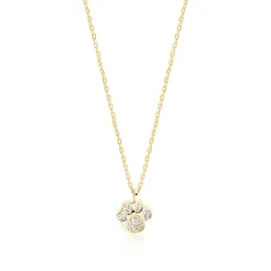 OLIVIE Stříbrný náhrdelník TLAPKA GOLD 2408 Ag 925; ≤1,8 g