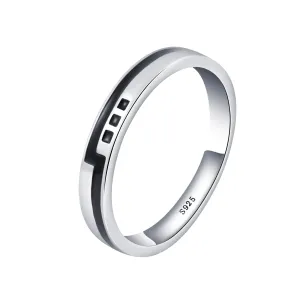 OLIVIE Pánský stříbrný prsten ENAMEL 7454 Velikost prstenů: 11 (EU: 65-67) Ag 925; ≤2,5 g