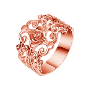 OLIVIE  FILIGRÁN stříbrný prsten 4300 Velikost prstenů: 10 (EU: 62-64), Barva: Růžová Ag 925; ≤3,4 g