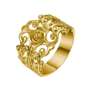 OLIVIE  FILIGRÁN stříbrný prsten 4300 Velikost prstenů: 10 (EU: 62-64), Barva: Zlatá Ag 925; ≤3,4 g