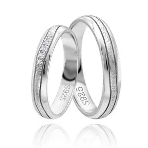 OLIVIE Snubní stříbrný prsten HARMONY 5923 Velikost prstenů: 12 (EU: 68-70), Pohlaví: Pánské Ag 925; ≤2,5 g