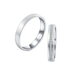 OLIVIE Snubní stříbrný prsten MATE 7481 Velikost prstenů: 7 (EU: 54-56), Pohlaví: Dámské Ag 925; ≤2,5 g