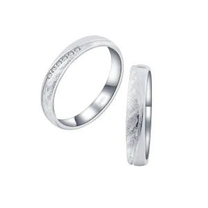 OLIVIE Snubní stříbrný prsten SILVERBOND 7478 Velikost prstenů: 10 (EU: 62-64), Pohlaví: Dámské Ag 925; ≤2,3 g