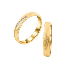 OLIVIE Snubní stříbrný prsten SILVERBOND GOLD 7479 Velikost prstenů: 10 (EU: 62-64), Pohlaví: Pánské Ag 925; ≤2,3 g