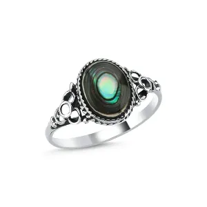 OLIVIE Stříbrný prsten ABALONE 8204 Velikost prstenů: 6 (EU: 51-53) Ag 925; ≤2 g
