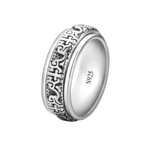 OLIVIE Stříbrný prsten OBRUČ S PÁSKEM 5882 Velikost prstenů: 10 (EU: 62-64) Ag 925; ≤5,6 g