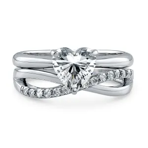 OLIVIE Stříbrný prsten pro zamilované 2176 Velikost prstenů: 10 (EU: 62-64) Ag 925; ≤4,3 g