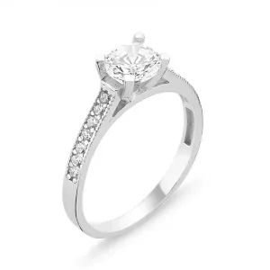 OLIVIE Stříbrný prsten se zirkonem 1364 Velikost prstenů: 5 (EU: 49-50) Ag 925; ≤2,1 g