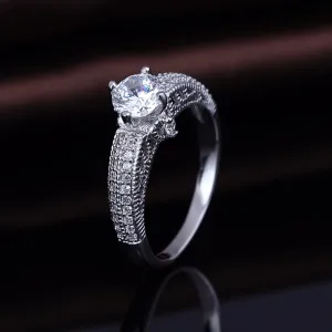 OLIVIE Stříbrný prsten se zirkonem 2180 Velikost prstenů: 9 (EU: 59-61) Ag 925; ≤3,85 g