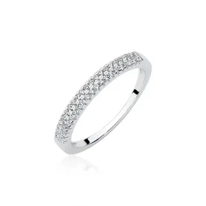 OLIVIE Stříbrný prsten se zirkony 1948 Velikost prstenů: 8 (EU: 57-58) Ag 925; ≤1,7 g