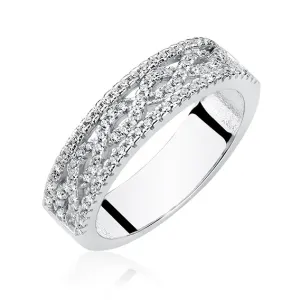 OLIVIE Stříbrný prsten se zirkony 2652 Velikost prstenů: 5 (EU: 49-50) Ag 925; ≤4 g