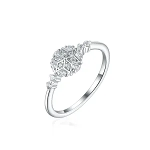 OLIVIE Stříbrný prsten SNĚHOVÁ VLOČKA 8055 Velikost prstenů: 10 (EU: 62-64) Ag 925; ≤1,6 g