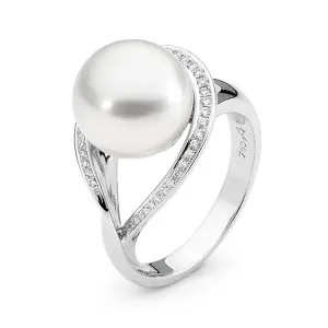 OLIVIE Stříbrný prsten VELKÁ PERLA 5349 Velikost prstenů: 8 (EU: 57-58) Ag 925; ≤3,9 g