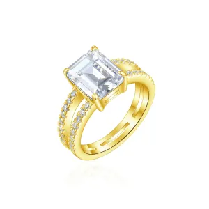 OLIVIE Stříbrný prsten VIVIEN GOLD 8448 Velikost prstenů: 10 (EU: 62-64) Ag 925; ≤4,6 g