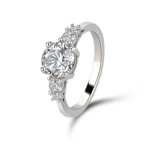 OLIVIE Stříbrný prsten VYZNÁNÍ LÁSKY 4234 Velikost prstenů: 8 (EU: 57-58) Ag 925; ≤2,2 g