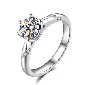 OLIVIE Stříbrný zásnubní prsten AMBER 4131 Velikost prstenů: 12 (EU: 68-70) Ag 925; ≤2 g