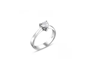OLIVIE Stříbrný zásnubní prsten MY HEART 5811 Velikost prstenů: 8 (EU: 57-58) Ag 925; ≤2,5 g