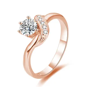 OLIVIE Stříbrný zásnubní prsten ROSE 4334 Velikost prstenů: 8 (EU: 57-58) Ag 925; ≤2,2 g