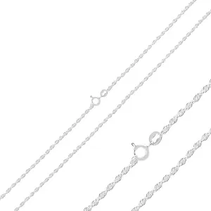 OLIVIE Zatočený 50cm stříbrný řetízek 4385 Ag 925; ≤2,4 g