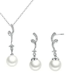 OLIVIE Stříbrná perlová sada JUMEIRA 5955 Ag 925; ≤5,2 g