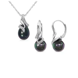 OLIVIE Stříbrná perlová sada TAHITI 5596 Ag 925; ≤6,3 g