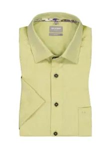 Nadměrná velikost: Olymp, Bavlněná košile Luxor s krátkým rukávem, comfort fit žlutý #4815174