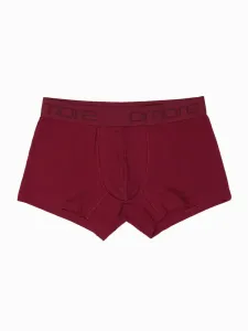 Ombre Clothing Atraktivní tmavě červené boxerky U285