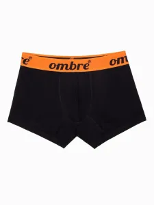 Ombre Clothing Stylové černo-oranžové boxerky U283