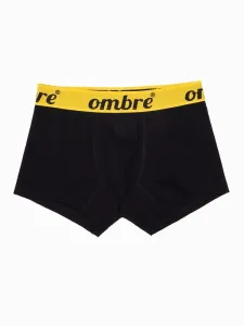 Ombre Clothing Stylové černo-žluté boxerky U283 #3663873