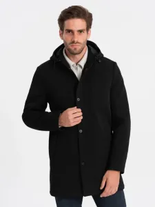 Ombre Clothing Kabát Černá #5595928