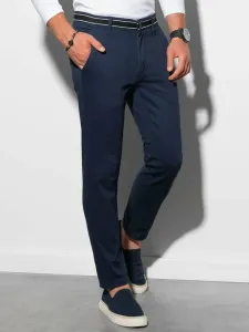 Ombre Clothing Chino Kalhoty Modrá