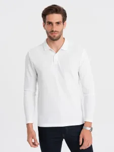 Ombre Clothing Bavlněná základní bílá polokošile V1 OM-POBL-0114 #5634192