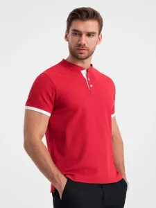 Ombre Clothing Pohodlná trendy červená polokošile V2 TSCT-0156 #5869491