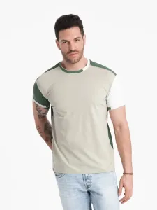 Ombre Clothing Atraktivní zelené tričko V5 TSCT-0176 #6171241